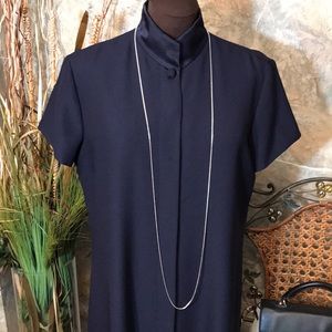 Jones New York 🌹stunning rich Navy blue short sleeve dress